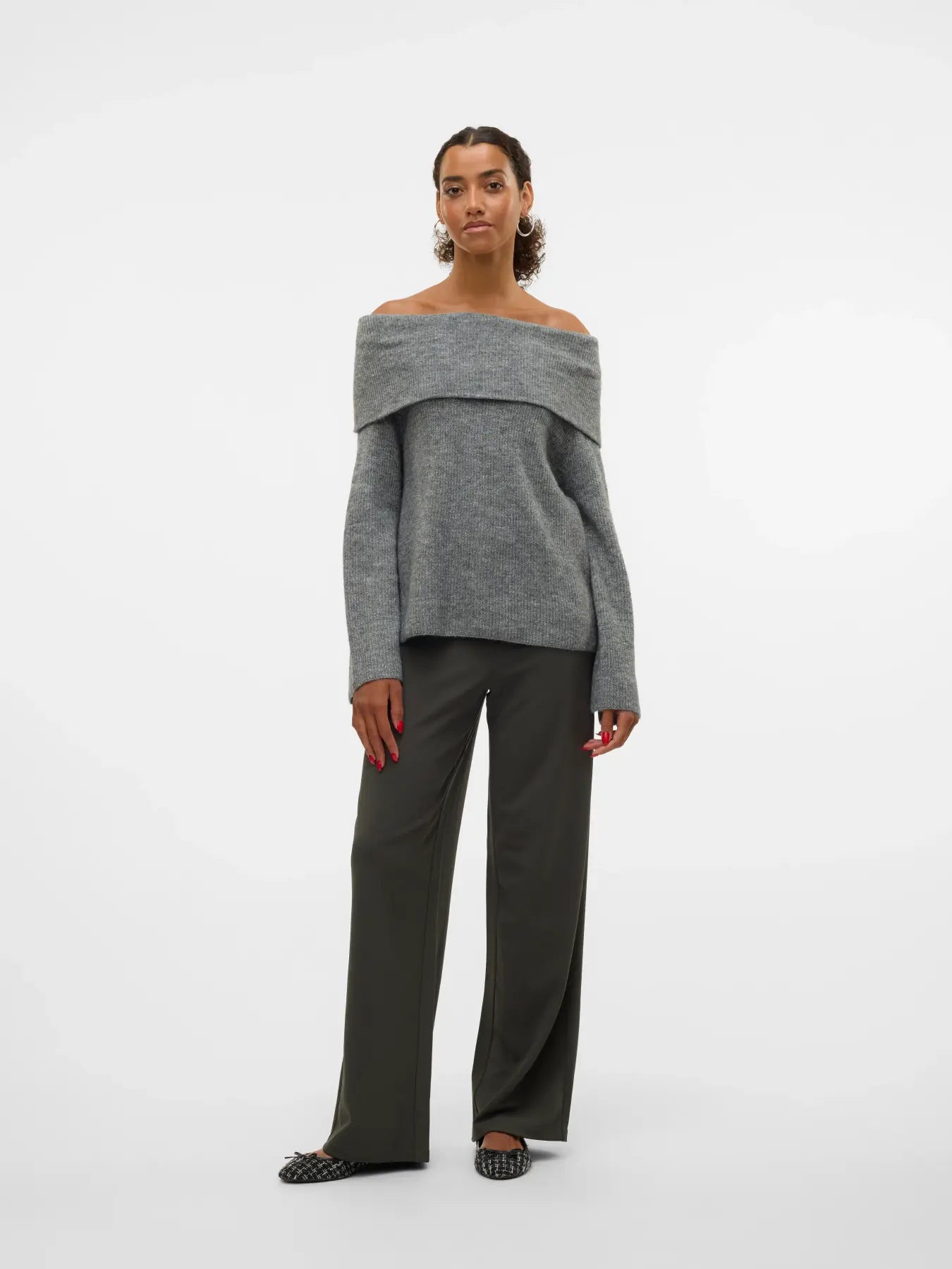 Vero Moda - Berlin Midrise Wide Leg Dress Pants