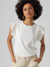 Vero Moda Tassa Frill Sleeve Top
