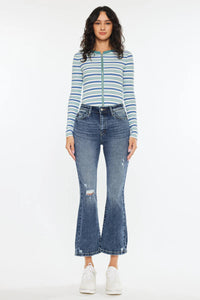 KanCan- Miley High Rise Cropped Flare Jeans