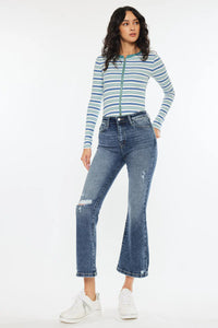 KanCan- Miley High Rise Cropped Flare Jeans