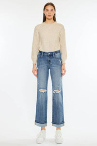 KanCan - Carrie Mid Rise Straight Leg Jean