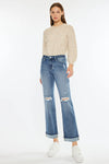 KanCan - Carrie Mid Rise Straight Leg Jean