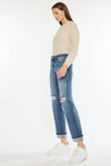 KanCan - Carrie Mid Rise Straight Leg Jean