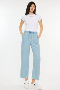 KanCan- Milly High Rise Cropped Wide Leg Jeans