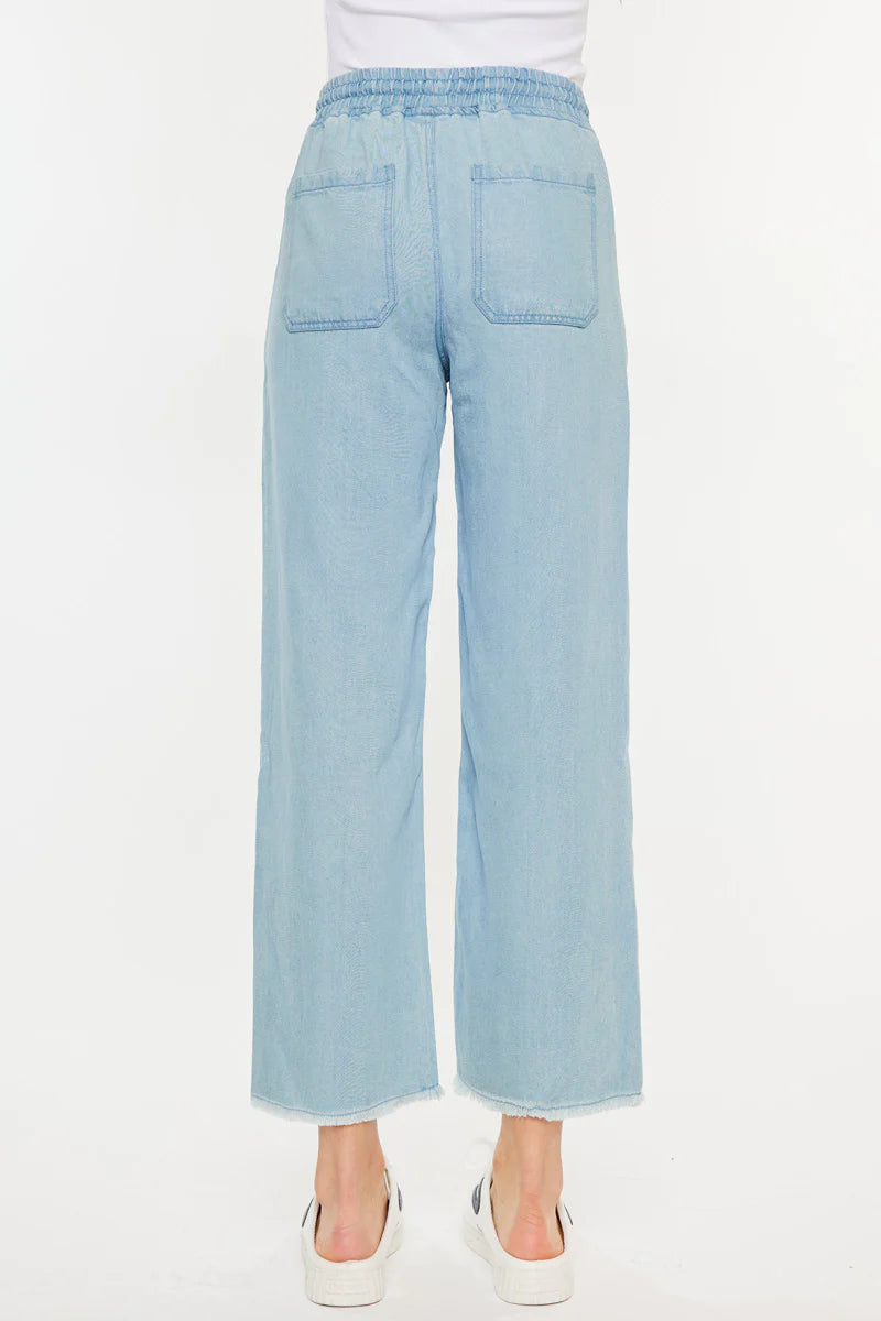KanCan- Milly High Rise Cropped Wide Leg Jeans