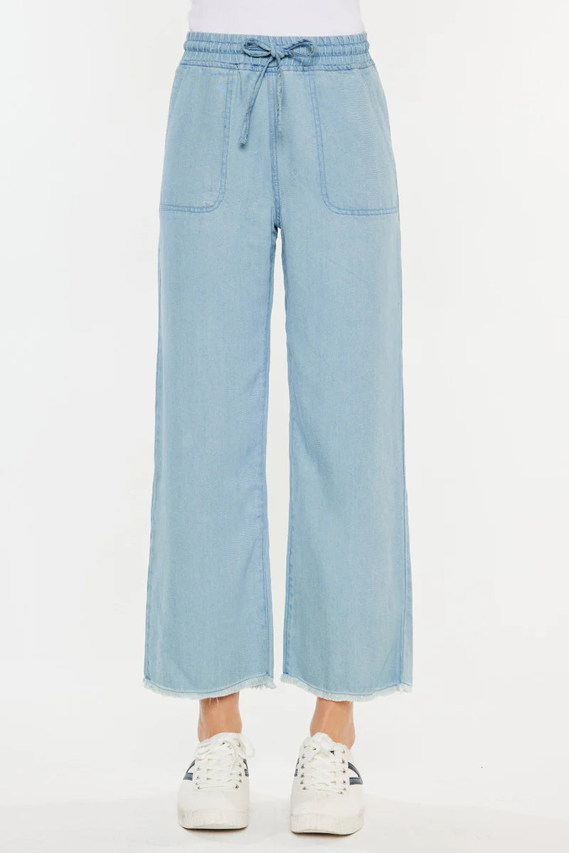 KanCan- Milly High Rise Cropped Wide Leg Jeans