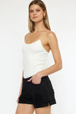 KanCan Tanner Mid Rise Jean Shorts