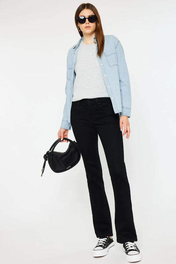 KanCan Fern Mid Rise Baby Bootcut Jean