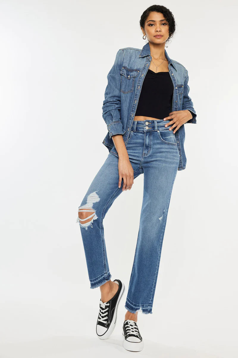 KanCan Morgana High Rise Slim Straight Jean