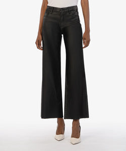 Kut- Meg Coated High Rise Fab Ab Wide Leg