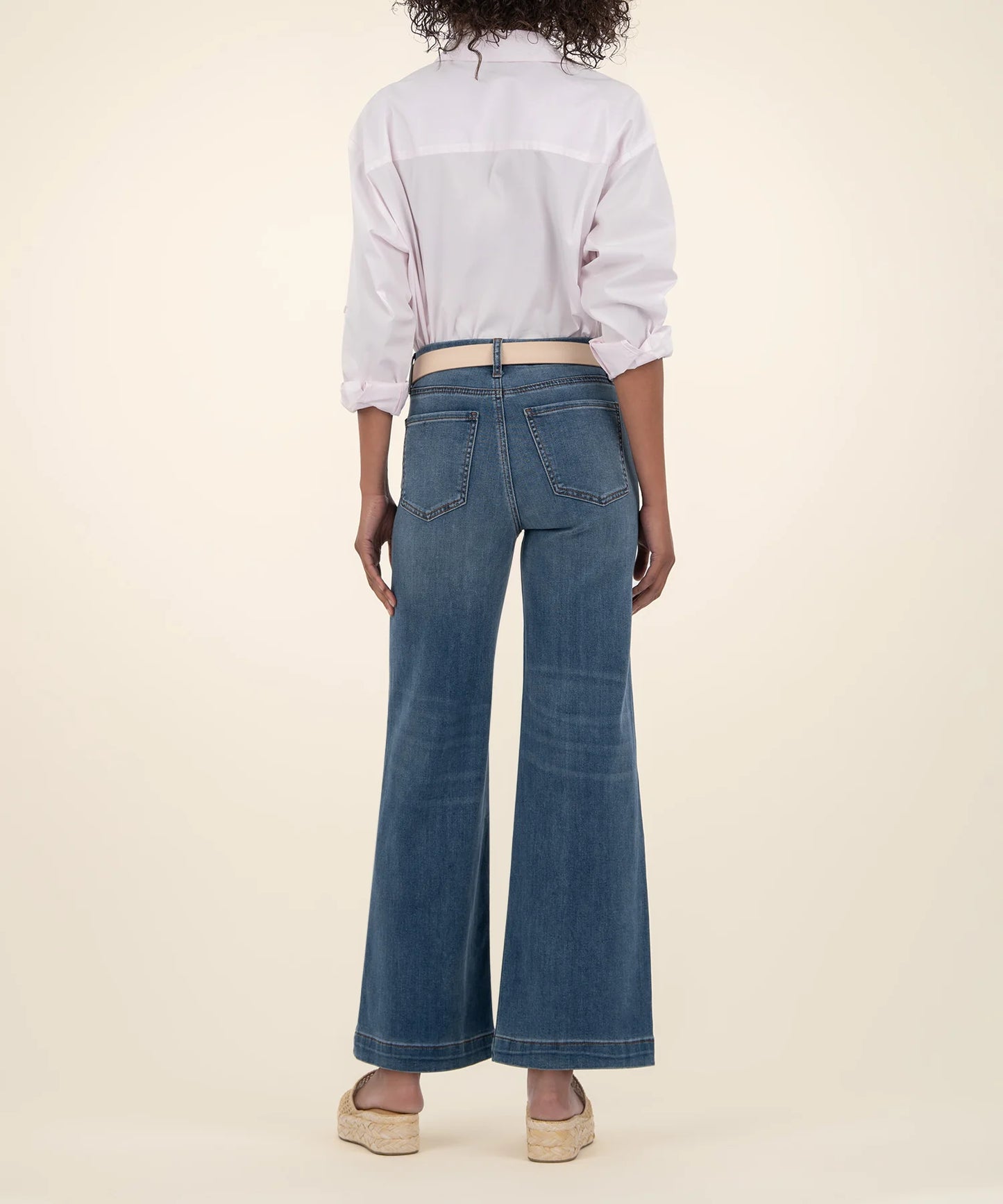 KUT- Meg High Rise Wide Leg  Jeans- Loyalty