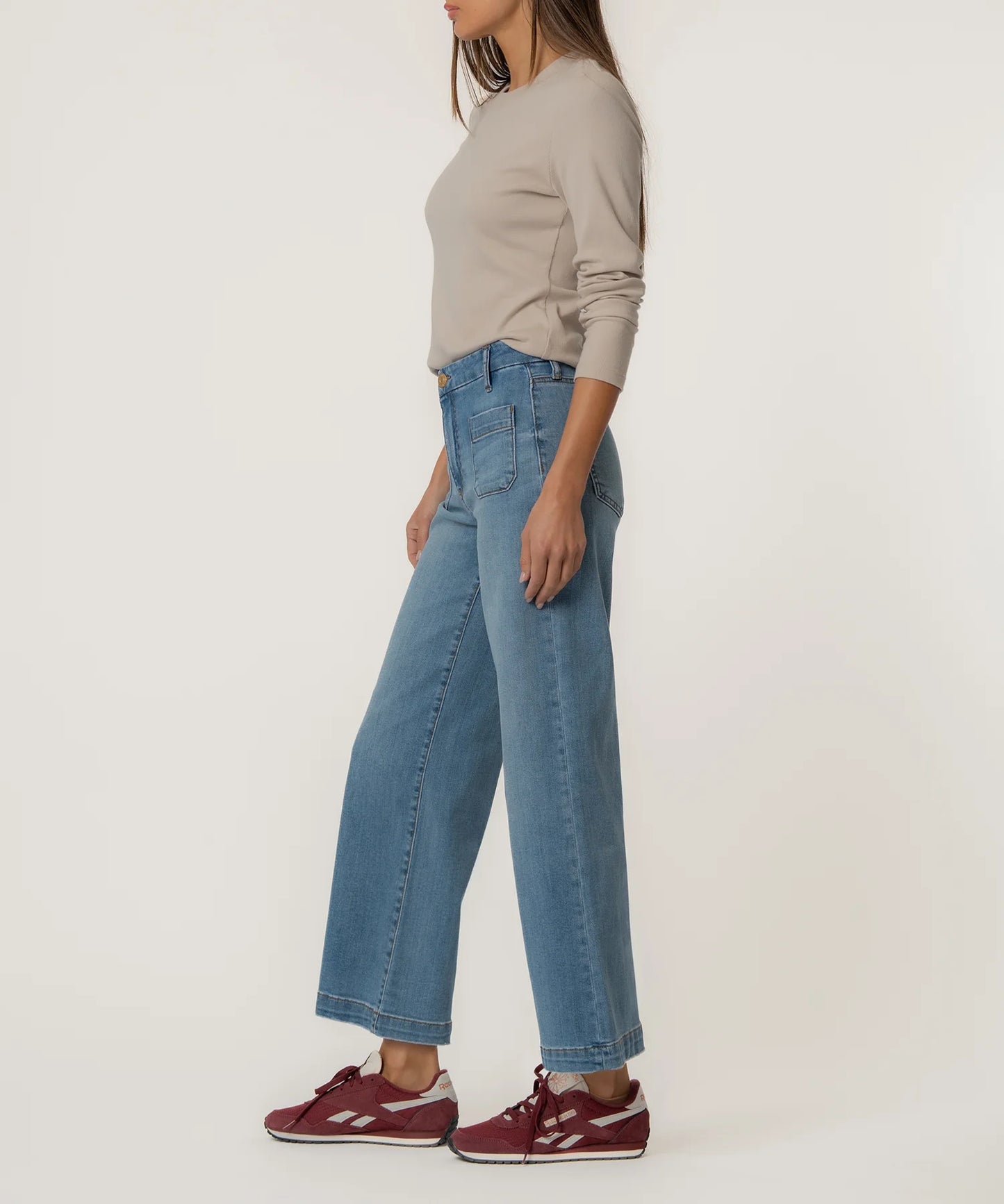 KUT- Meg High Rise Wide Leg Jeans