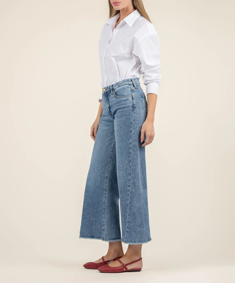 KUT- Meg High Rise Wide Leg Jean - Defiant