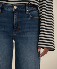 KUT- Meg High Rise Fab AB Wide Leg Roll up Jeans - Interconnected
