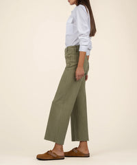 KUT- Meg High Rise Wide Leg - Olive