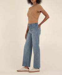 KUT- Meg High Rise Wide Leg Patch Pockets Jeans - Invaluable