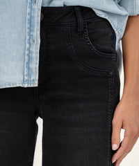 KUT- Meg High Rise Fab Ab Wide Leg Wide Hem - Glittering