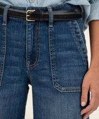 KUT- Charlotte High Rise Wide Leg Pork Chop Jeans - Reflective