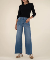 KUT- Meg High Rise Wide Leg Jeans - Earn