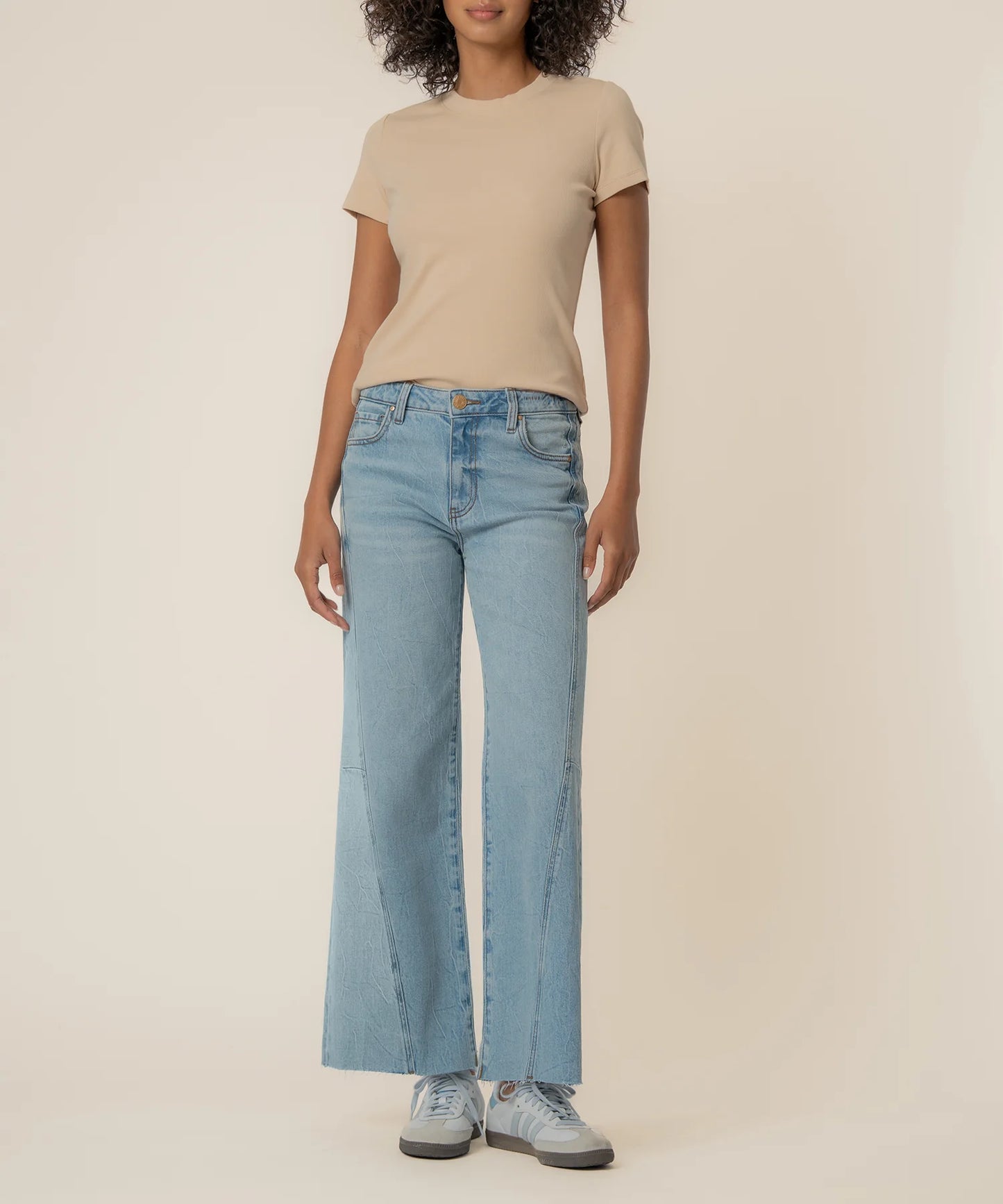 KUT- Meg High Rise Wide Leg Jeans - Imagination