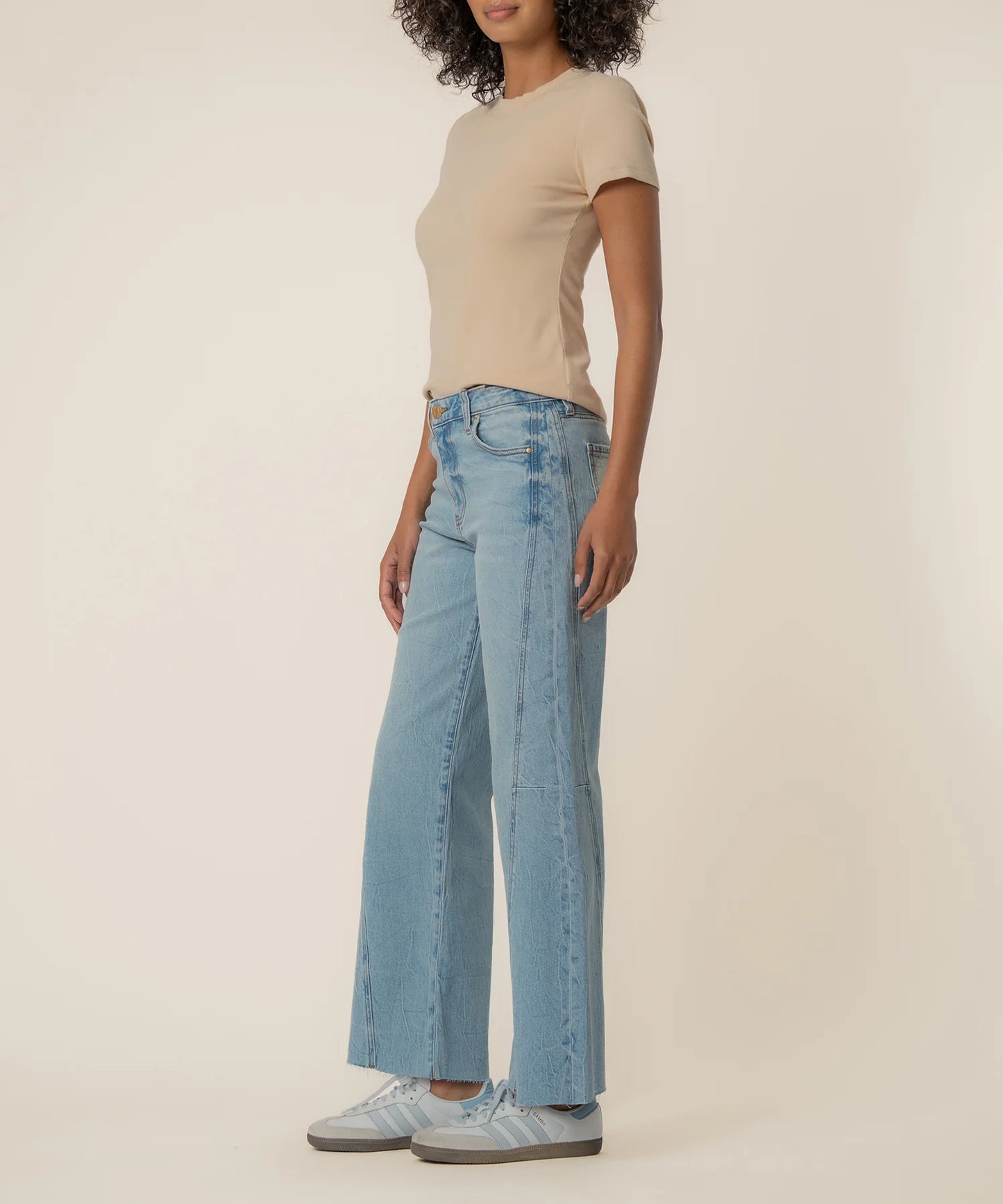 KUT- Meg High Rise Wide Leg Jeans - Imagination