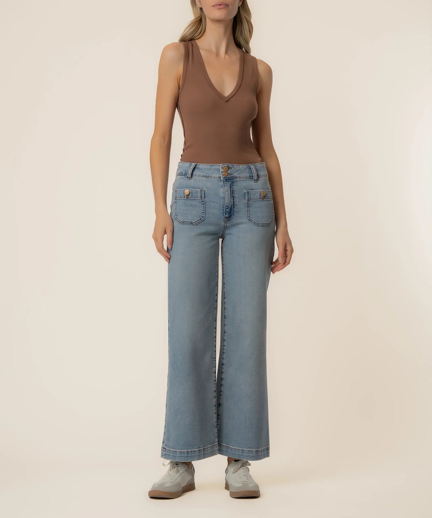 Kut- Meg High Rise Wide Leg Jean - Brilliant