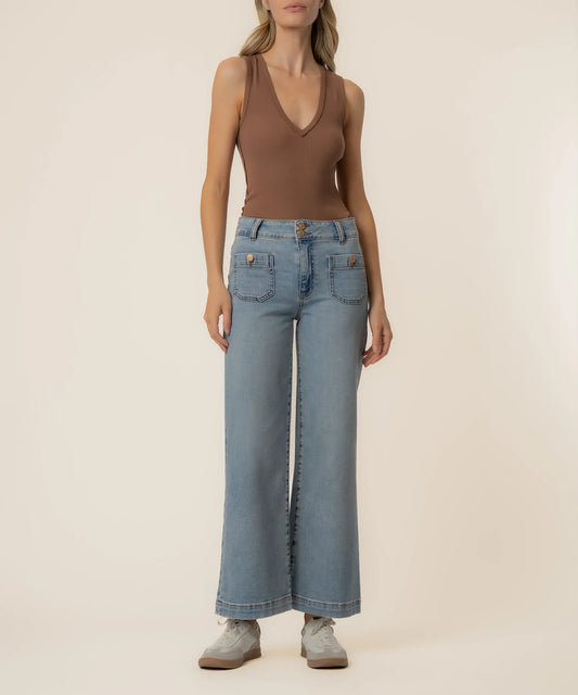 Kut- Meg High Rise Wide Leg Jean - Brilliant