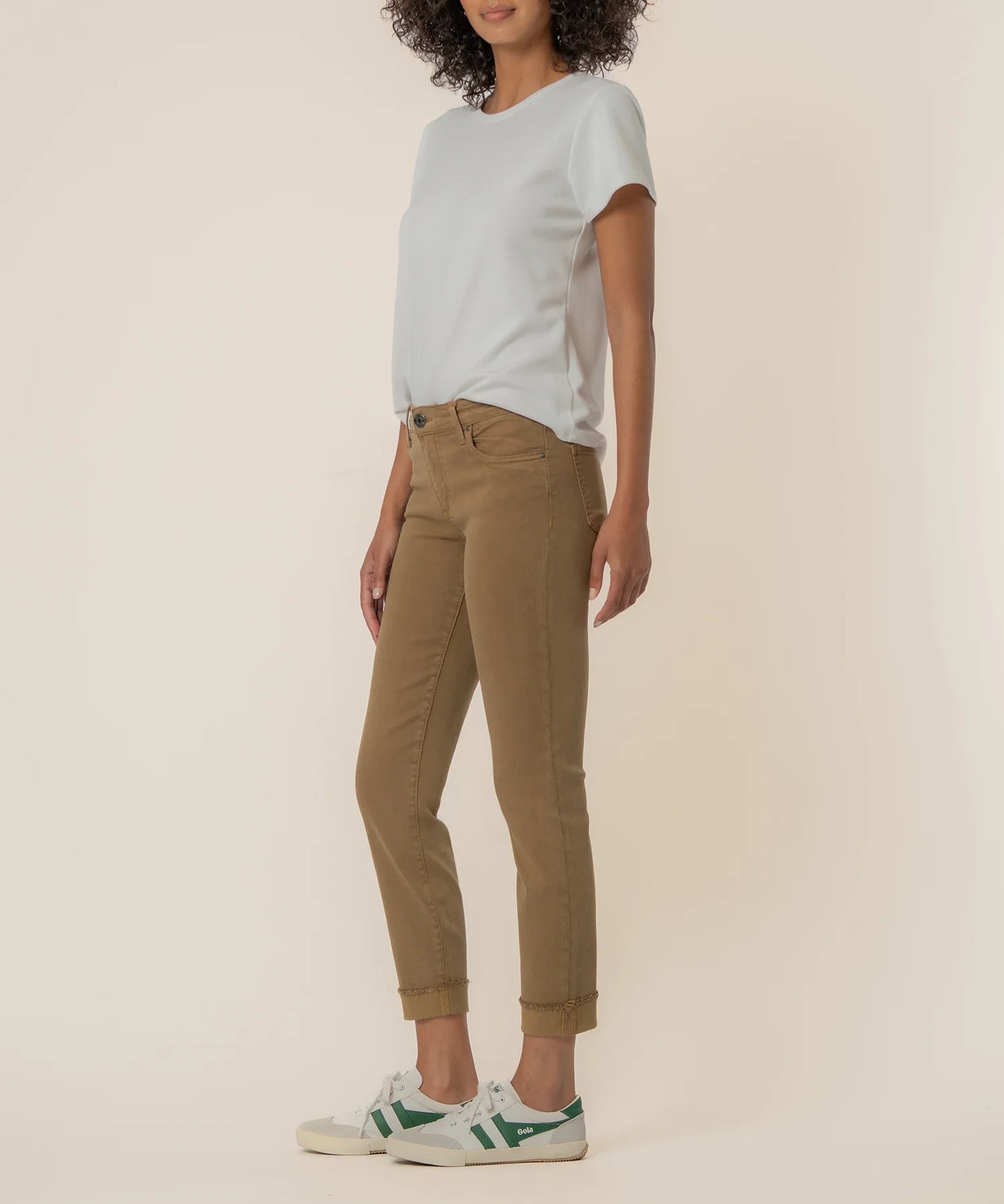 KUT- Amy Crop Straight Leg Twill Jean
