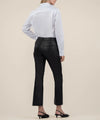 KUT- Kelsey High Rise Ankle Flare Coated Jean