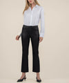 KUT- Kelsey High Rise Ankle Flare Coated Jean