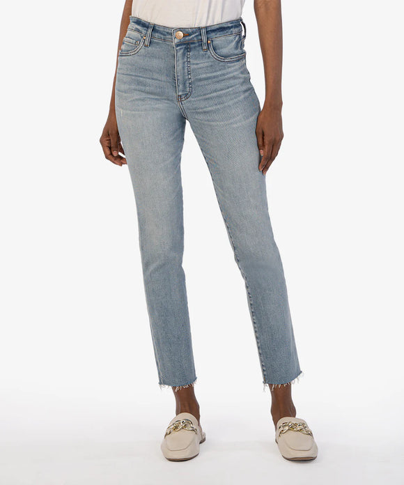 KUT- Reese Fab Ab High Rise Ankle Straight Jean