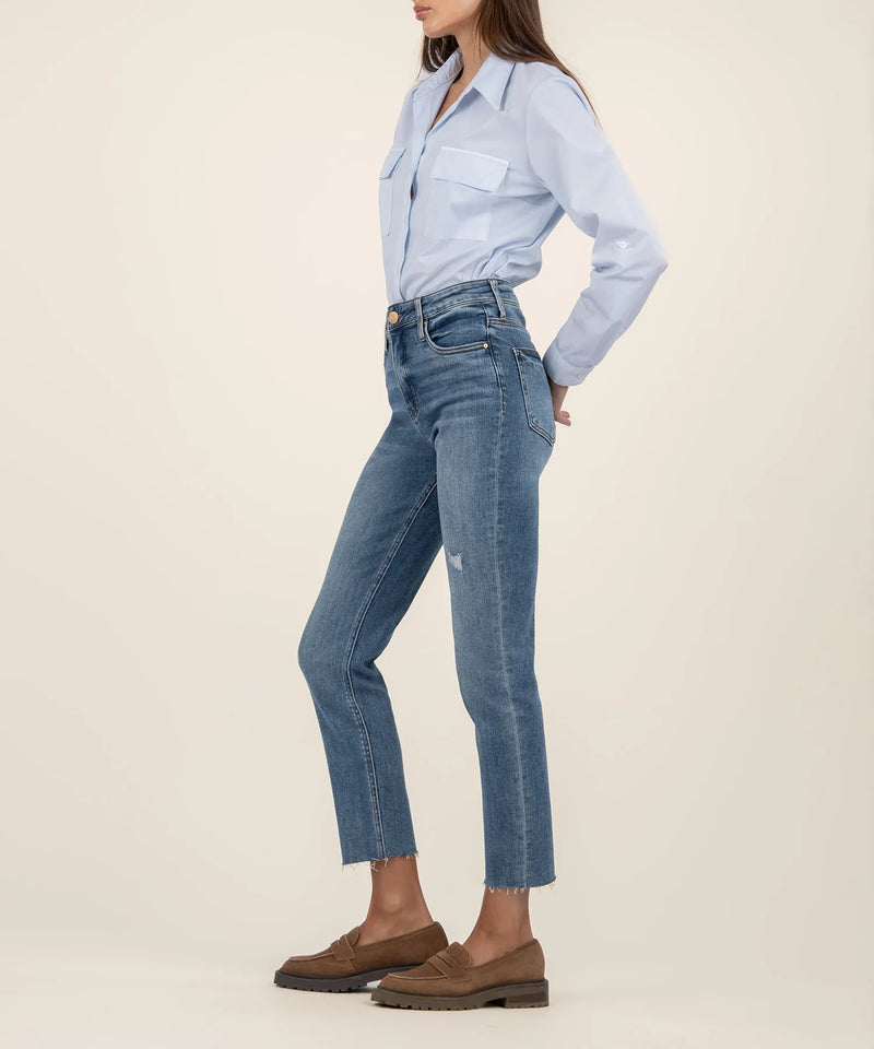 KUT- Rachael High Rise Mom Jean - Magically