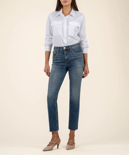 KUT- Rachael High Rise FAB AB Mom Jean- Braveness