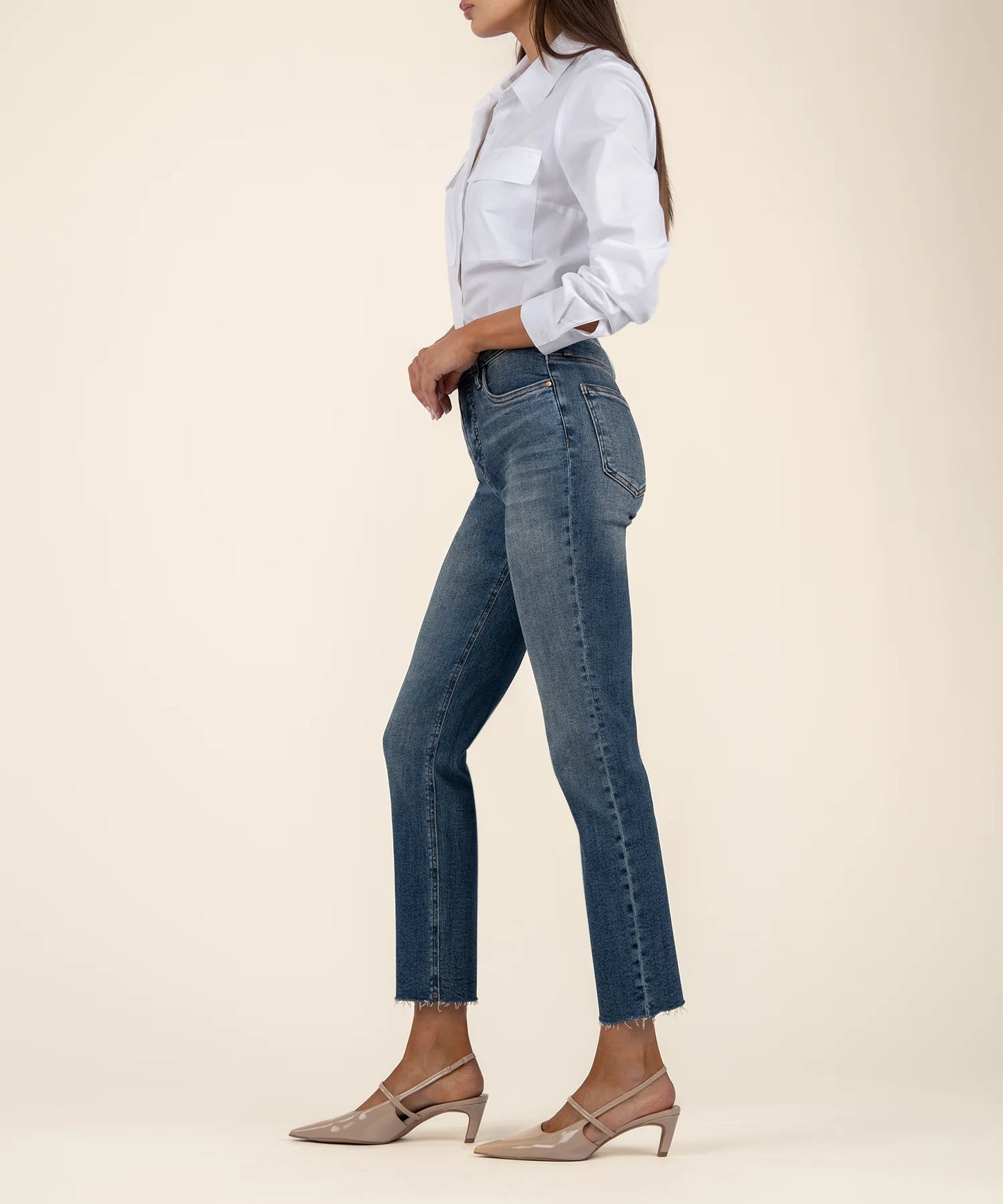 KUT- Rachael High Rise FAB AB Mom Jean- Braveness