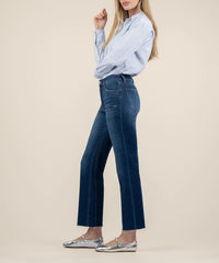 KUT- Kelsey High Rise Ankle Flare Jeans-Royal