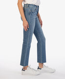 KUT-Kelsey High Rise Ankle Straight Jeans- Chivalrous