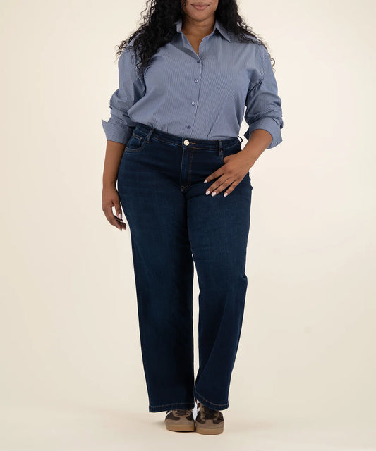KUT- Jean High Rise Wide Leg Jean- Attributable