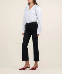 KUT- Kelsey Mid Rise Ankle Flare - Black