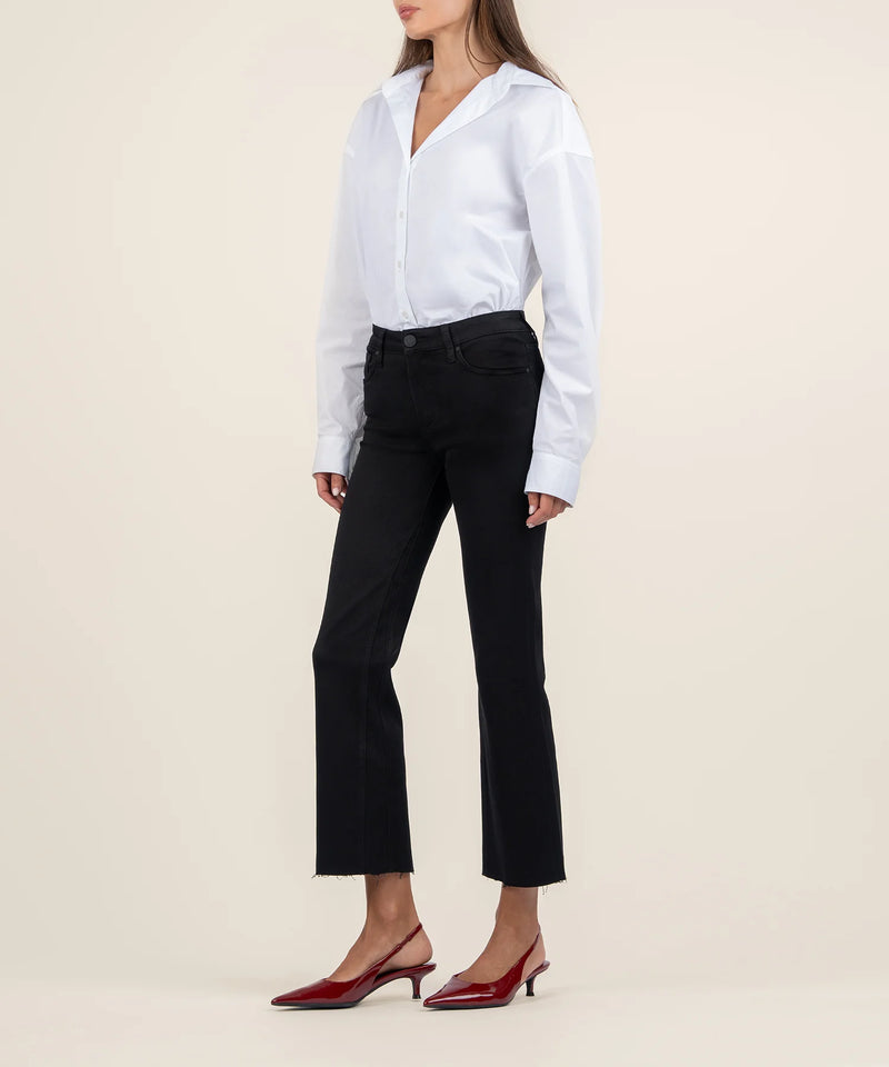 KUT- Kelsey Mid Rise Ankle Flare - Black