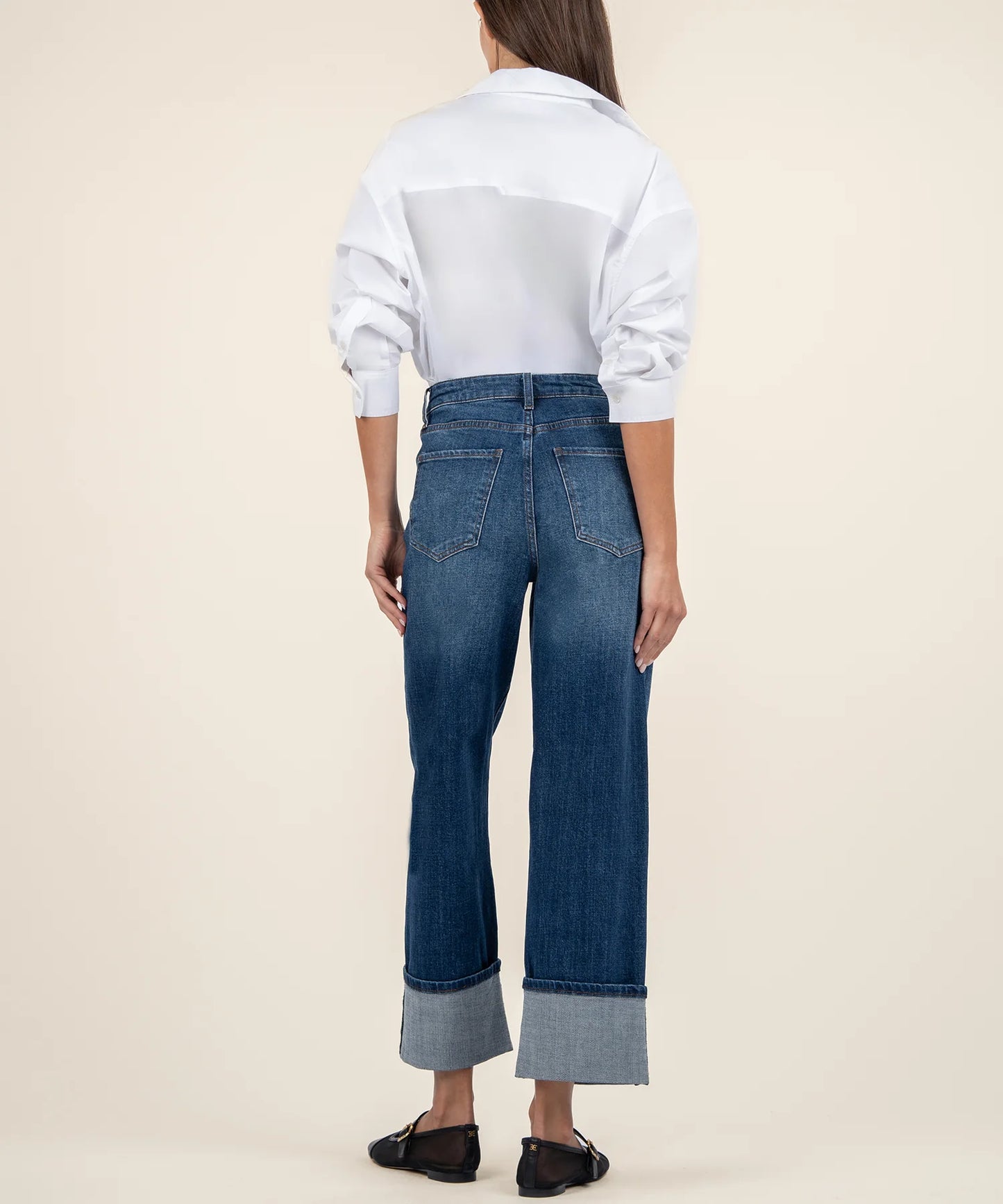 KUT- Sienna High Rise Wide Leg Jeans - Unspeakable