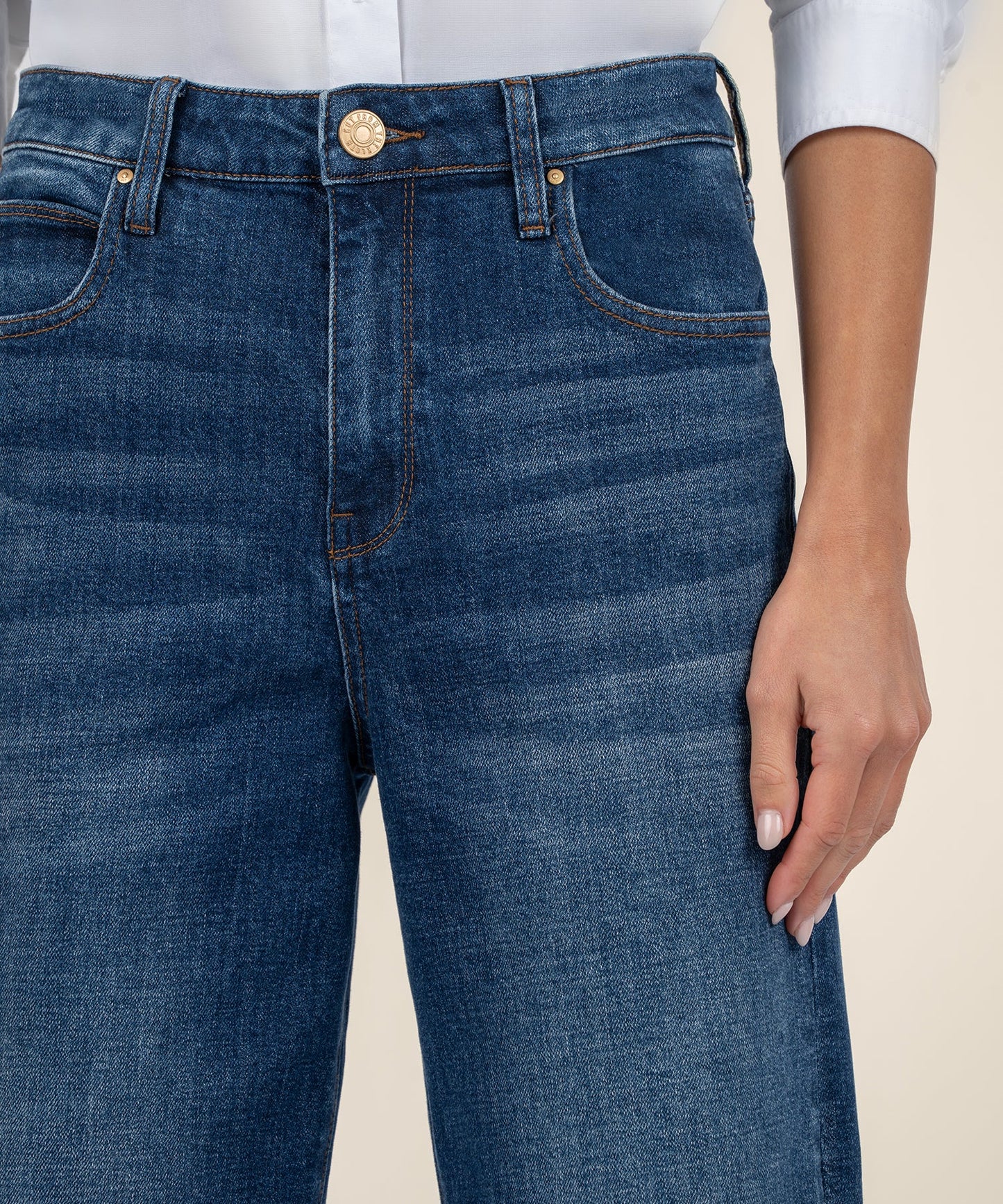 KUT- Sienna High Rise Wide Leg Jeans - Unspeakable