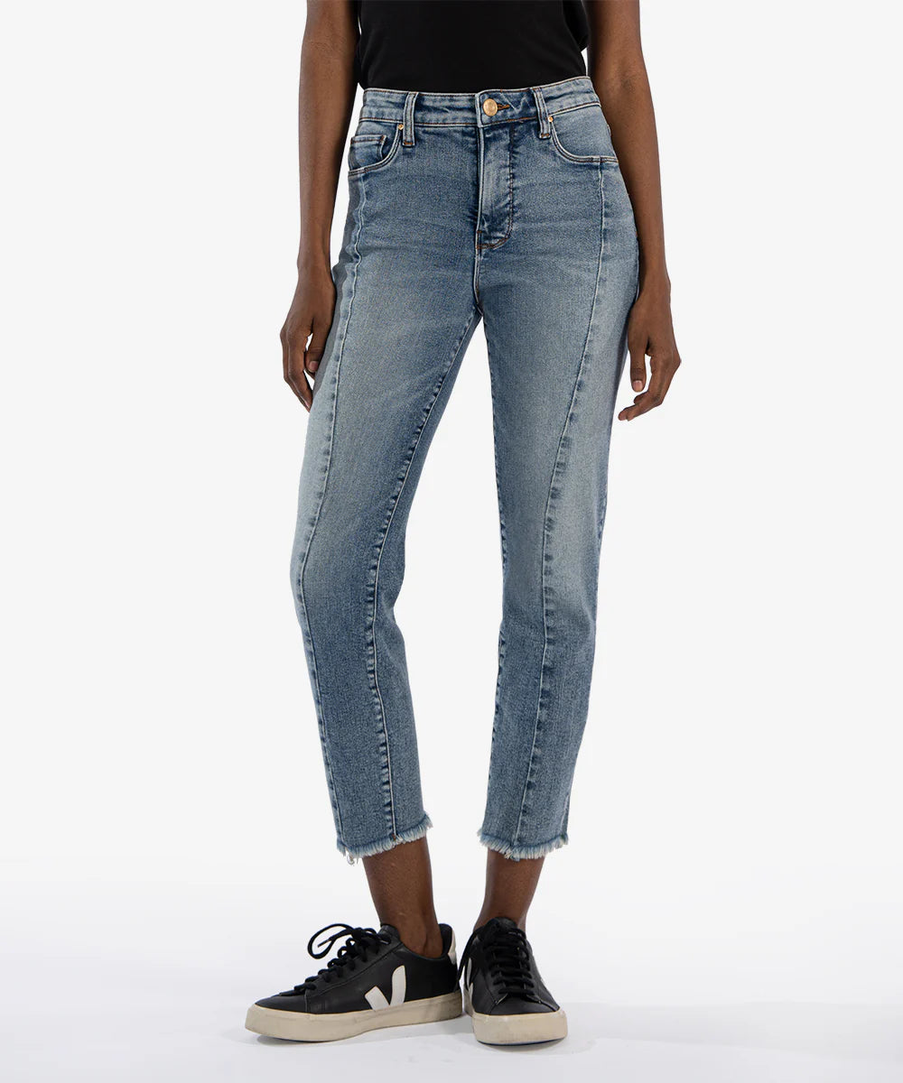 KUT- Rachael High Rise FAB AB Ankle Straight Jean
