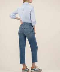 KUT- Fay High Rise Ankle Straight Jean - Passionate