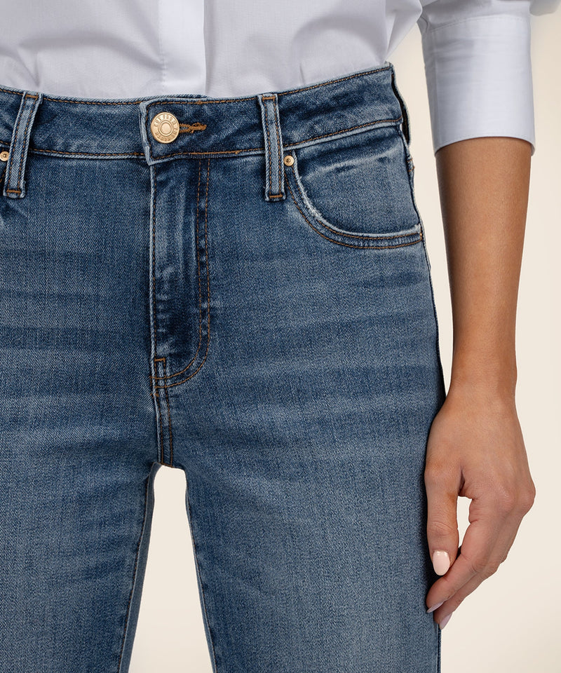 KUT- Kelsey High Rise Ankle Flare Jeans - Defiant