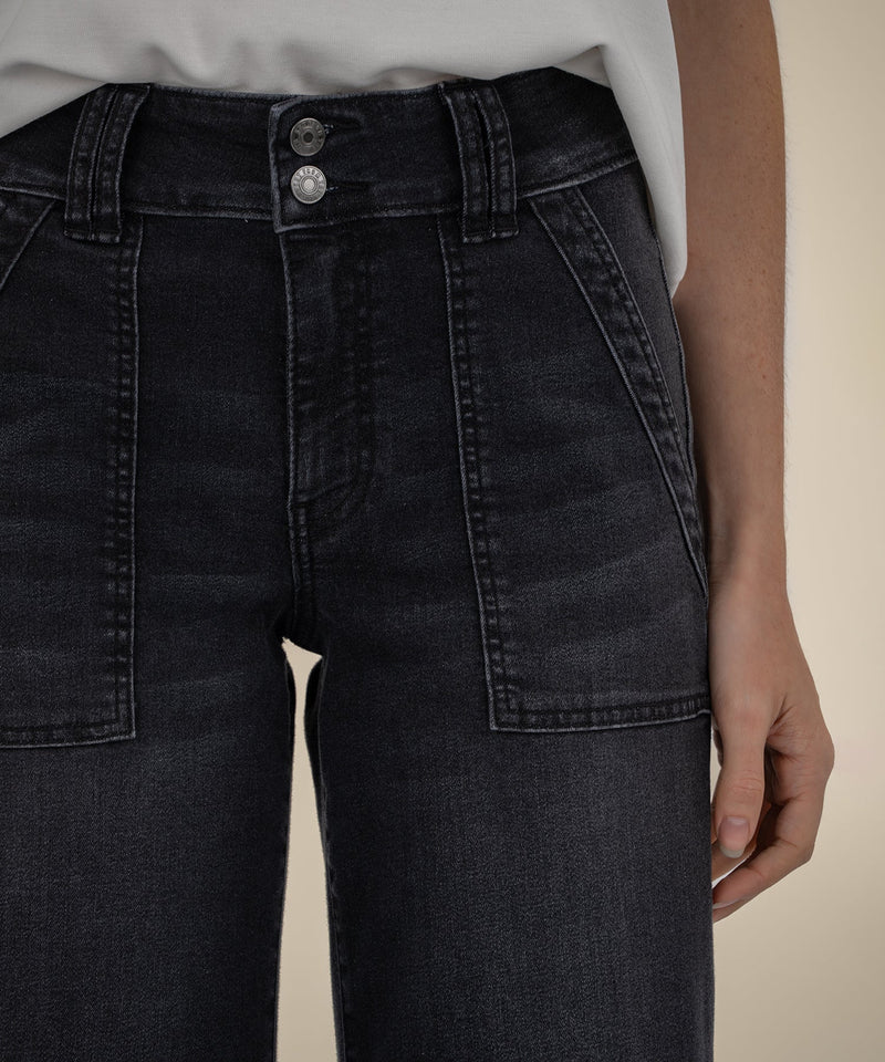 KUT- Jodi High Rise Straight Leg Jeans - Aware