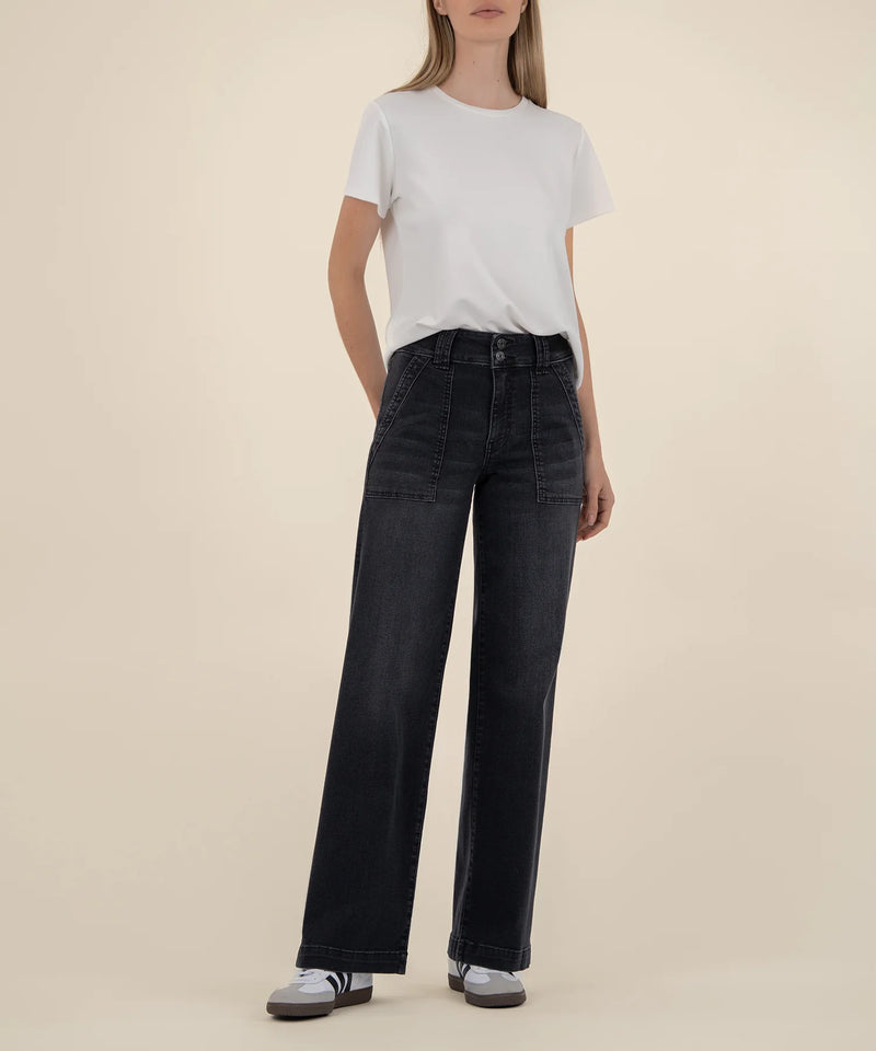 KUT- Jodi High Rise Straight Leg Jeans - Aware