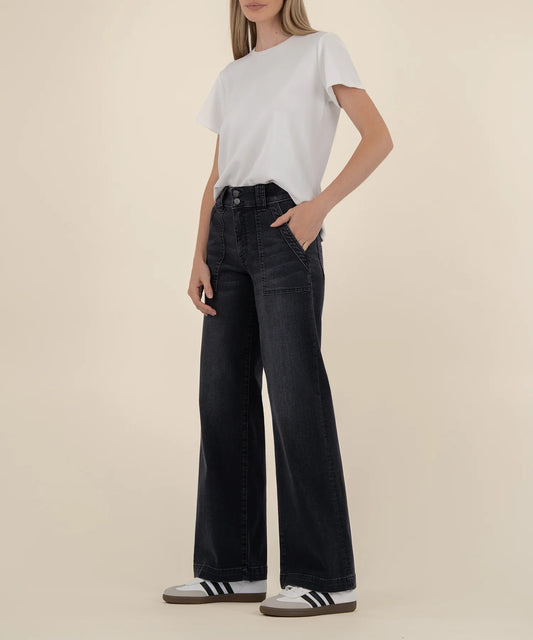 KUT- Jodi High Rise Straight Leg Jeans - Aware