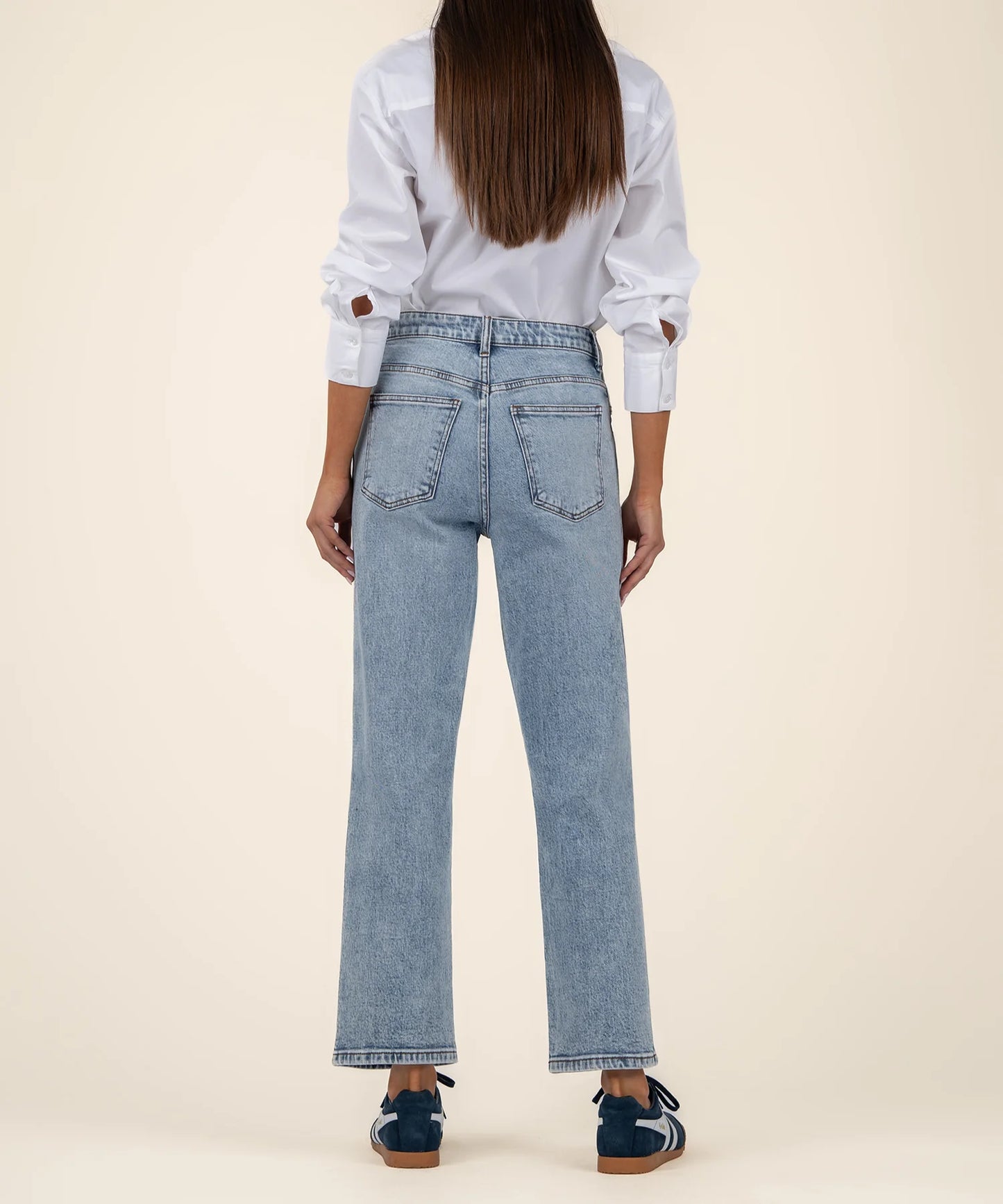 KUT- Melissa High Rise Straight Leg Jean - Steadfast