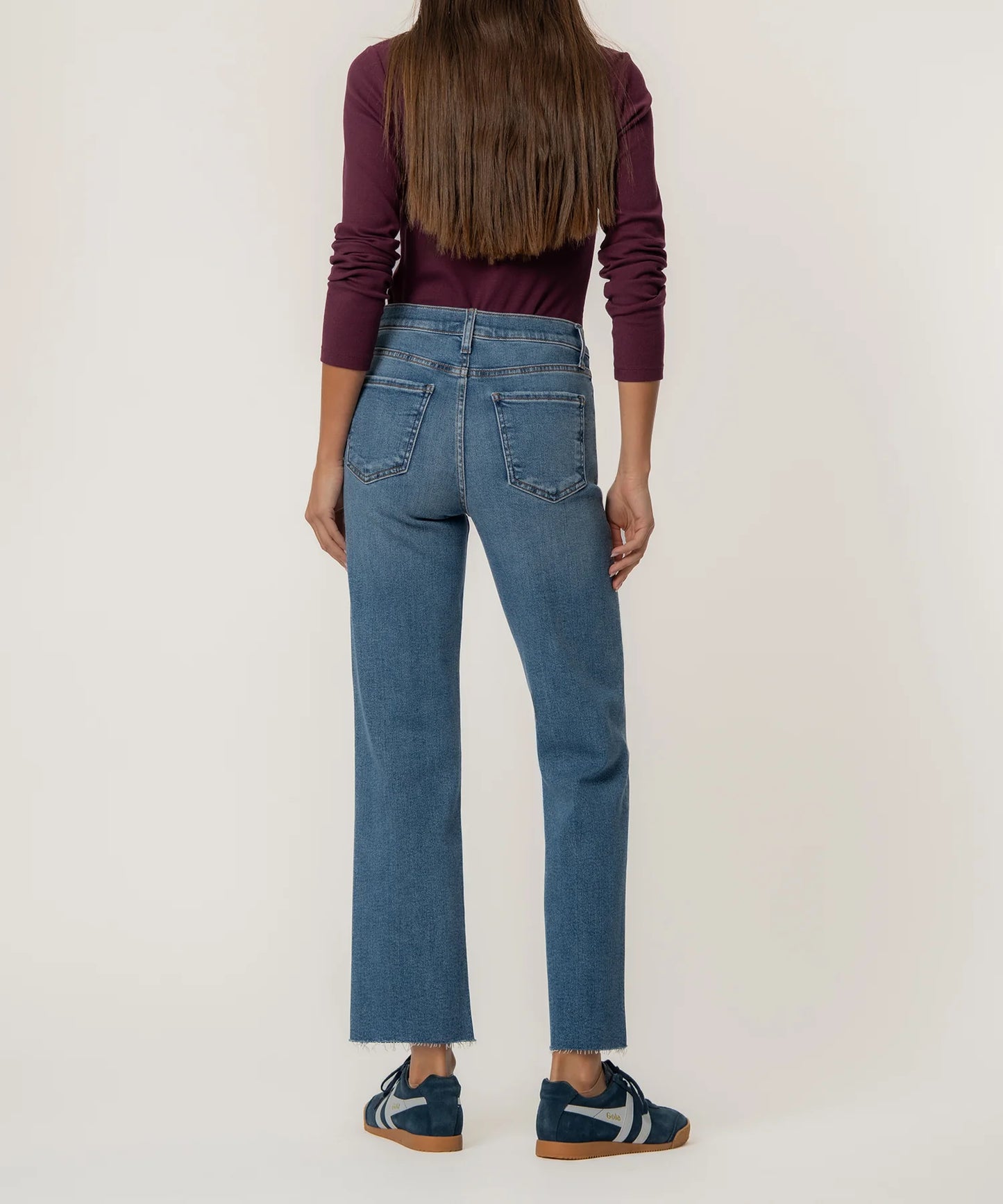 KUT- Avery High Rise FAB AB Straight Leg Jeans