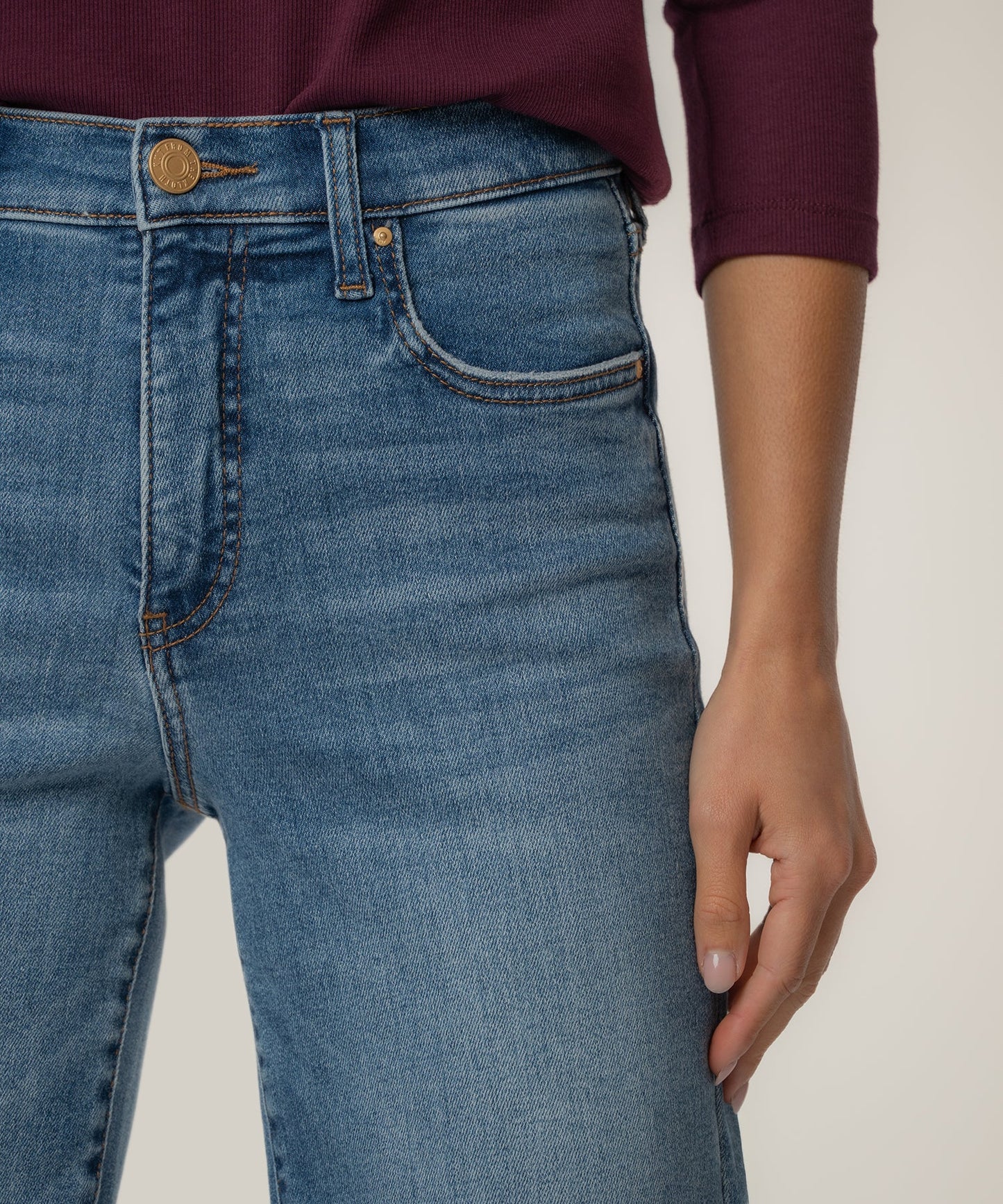 KUT- Avery High Rise FAB AB Straight Leg Jeans